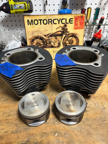Harley OEM Twin Cam Cylinders Pistons Set 16593-99 3.75