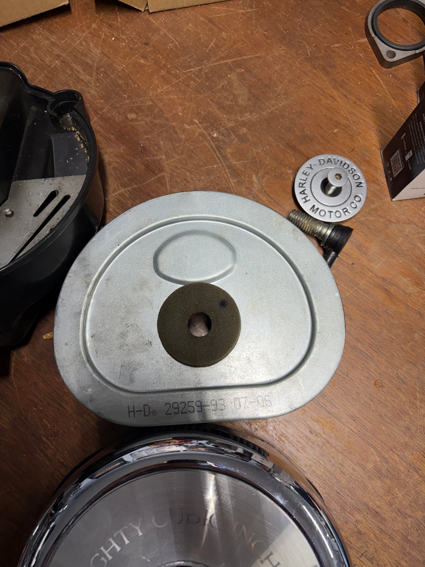Harley OEM Low Rider 80ci Evo Air Cleaner Complete Assembly Used