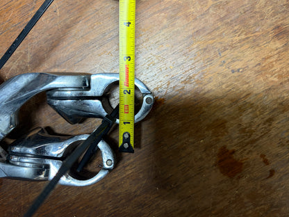 Harley 1.25in Chrome Highway Pegs Pair Aftermarket Crash Bar Used