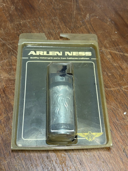 NOS Arlen Ness Flamed Shifter Peg 06-462 Chrome Harley Custom