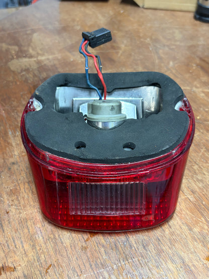 Harley Style Rear Tail Light ST-6172 Used No Cracks Plug Included