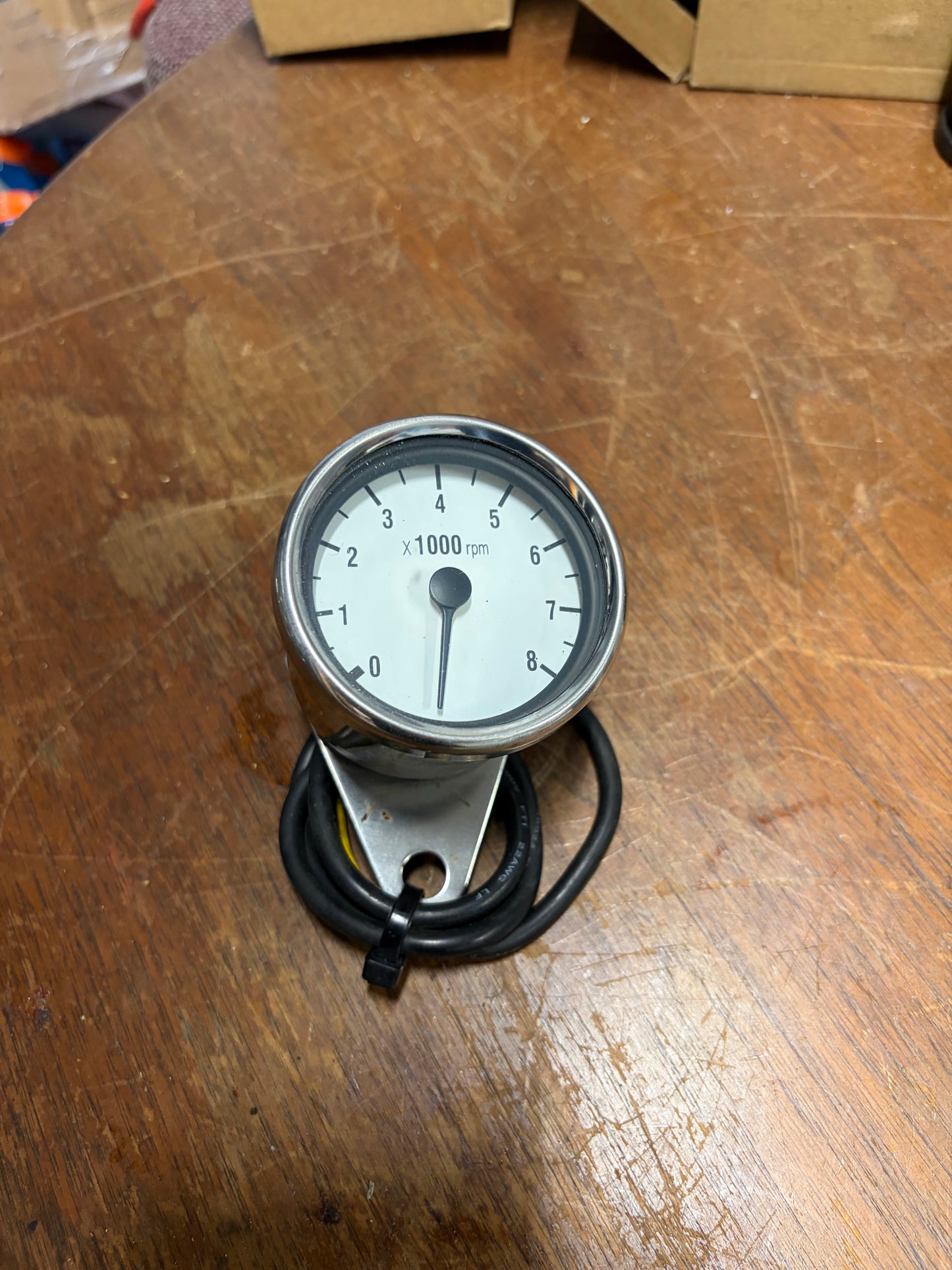 Aftermarket 2.5in Motorcycle Tachometer 201109 Harley Custom Used