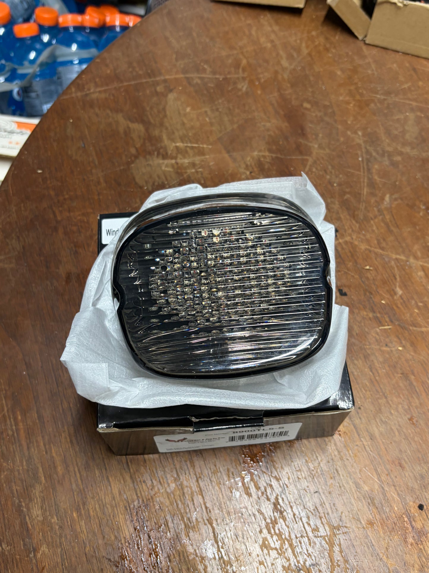 New Smoked LED Harley Tail Light Aftermarket X0038GKFNB Open Box