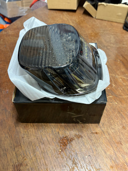 New Smoked LED Harley Tail Light Aftermarket X0038GKFNB Open Box
