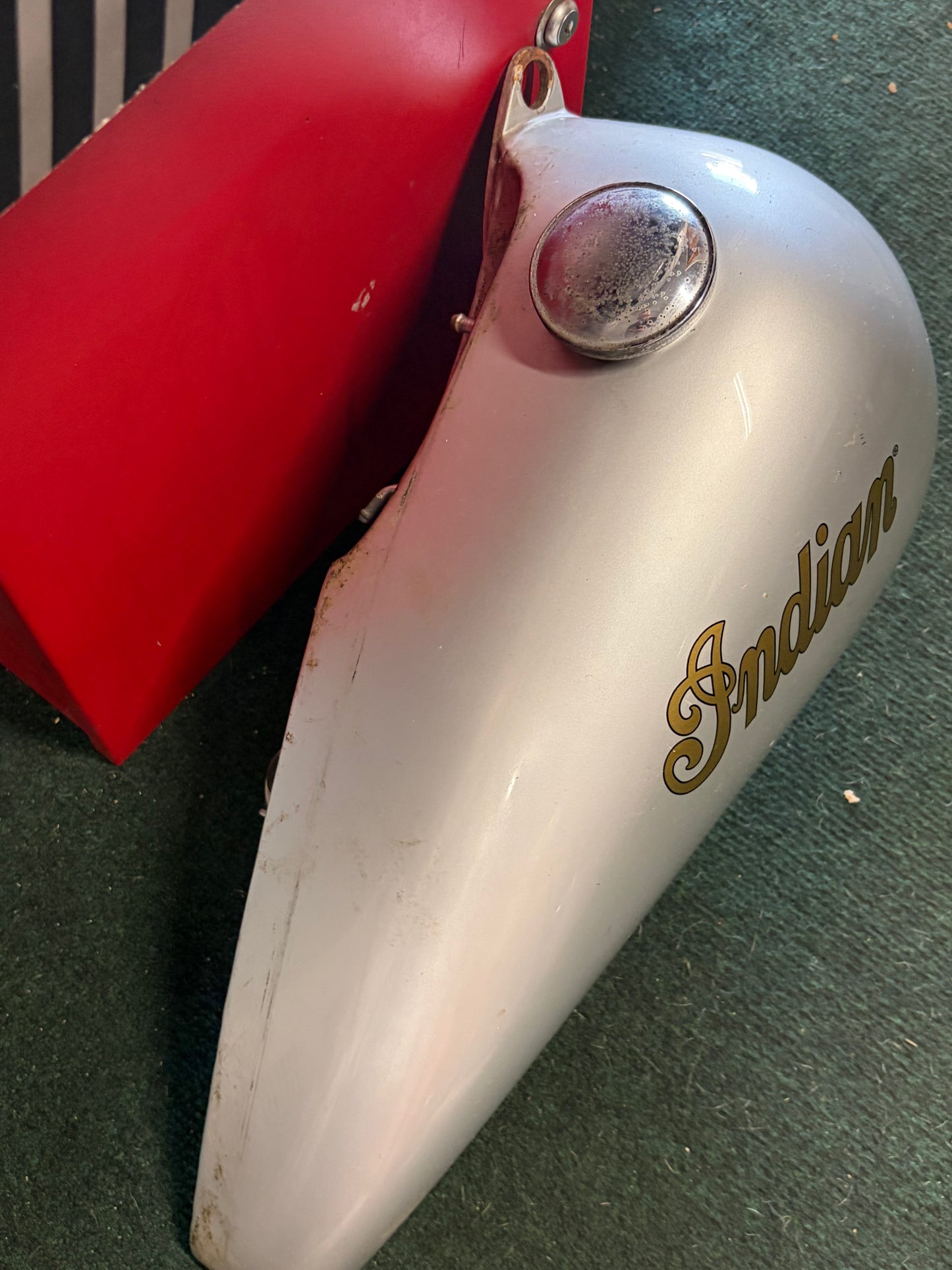 Indian Motorcycle Right Side Gas Tank OEM Used Nice Paint No Dents