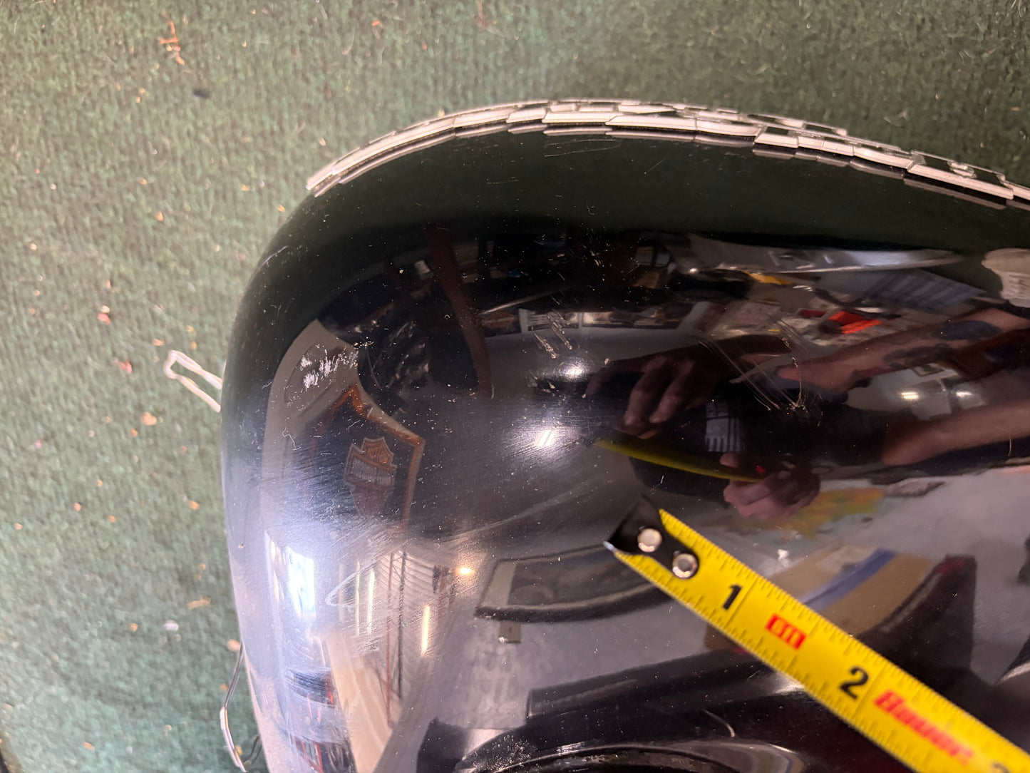 Harley Touring EFI Vivid Black Gas Fuel Tank OEM Used No Dents