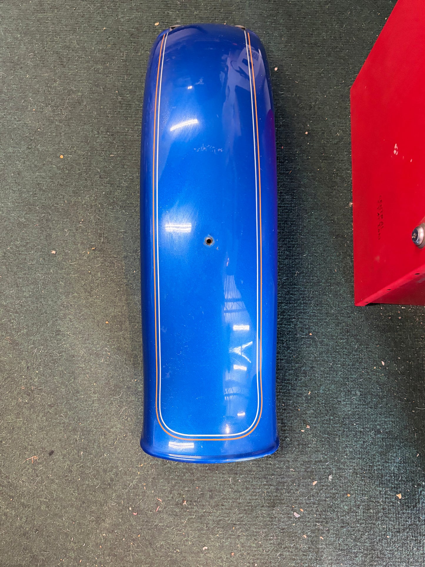 Harley Softail Rear Fender Blue Pinstripe OEM FXT