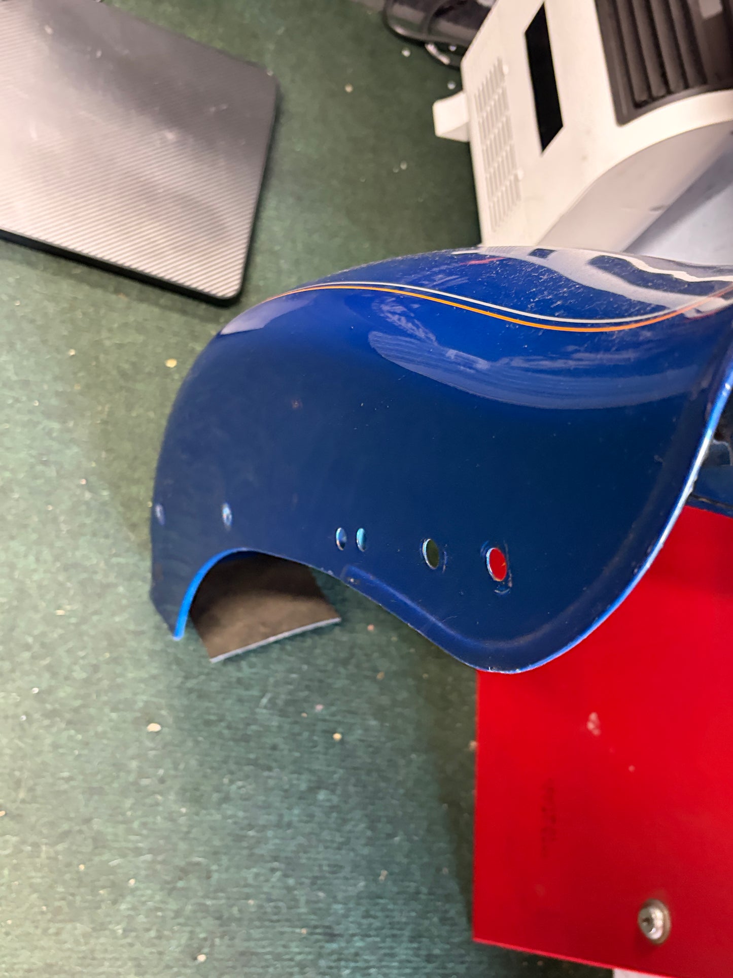 Harley Softail Rear Fender Blue Pinstripe OEM FXT