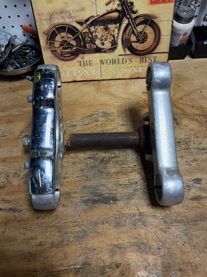 Harley Sportster 39mm Triple Tree Set Used Stem Rust Verify Year