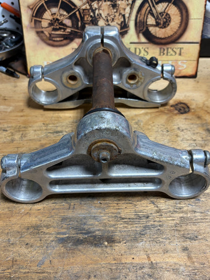 Harley Sportster 39mm Triple Tree Set Used Stem Rust Verify Year