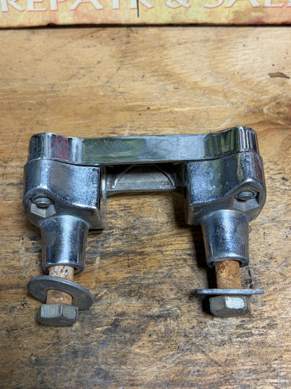 Harley Sportster 1in Handlebar Risers Top Clamp Hardware OEM Style Used