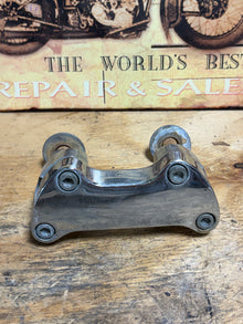 Harley Sportster 1in Handlebar Risers Top Clamp Hardware OEM Style Used