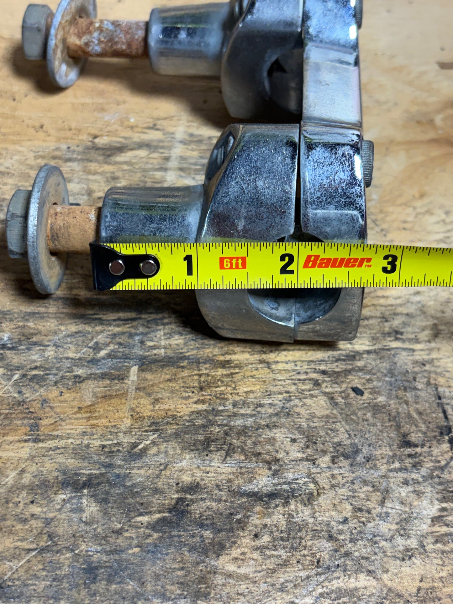 Harley Sportster 1in Handlebar Risers Top Clamp Hardware OEM Style Used