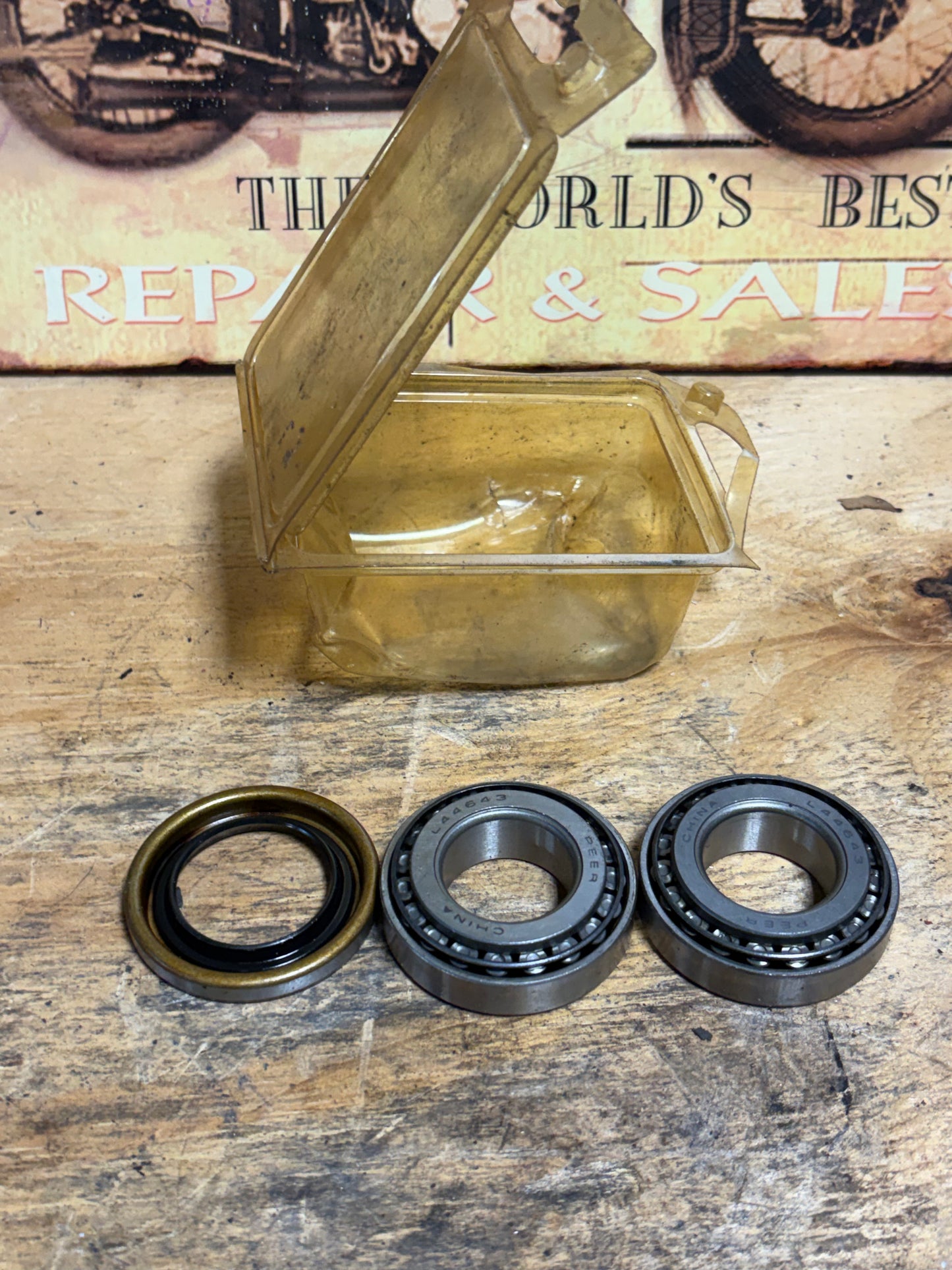 NOS Harley 1in Steering Neck Bearing Race Set Big Twin Sportster
