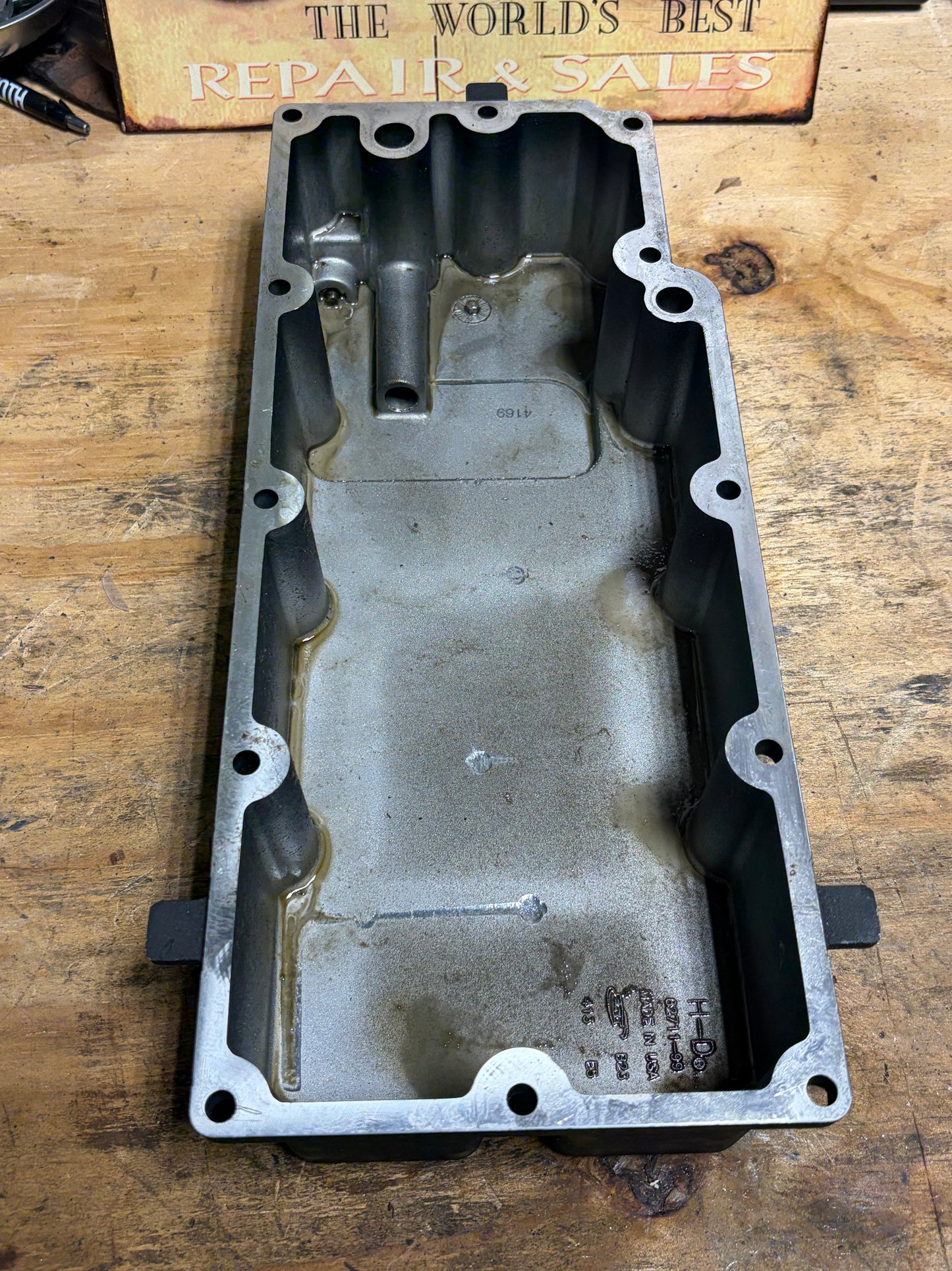 Harley OEM Touring Oil Pan Baffle 62711-99 62830-99 1999-2006 Used