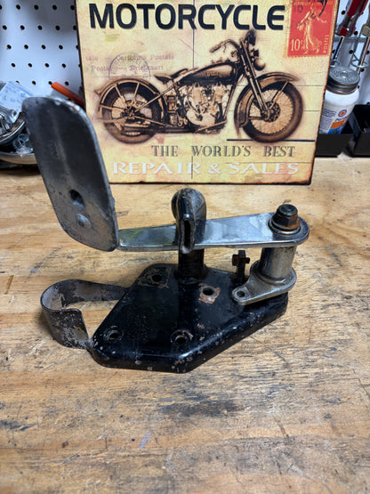 Vintage Harley 1970s Rear Brake Lever Pedal Mount FLH FX Used