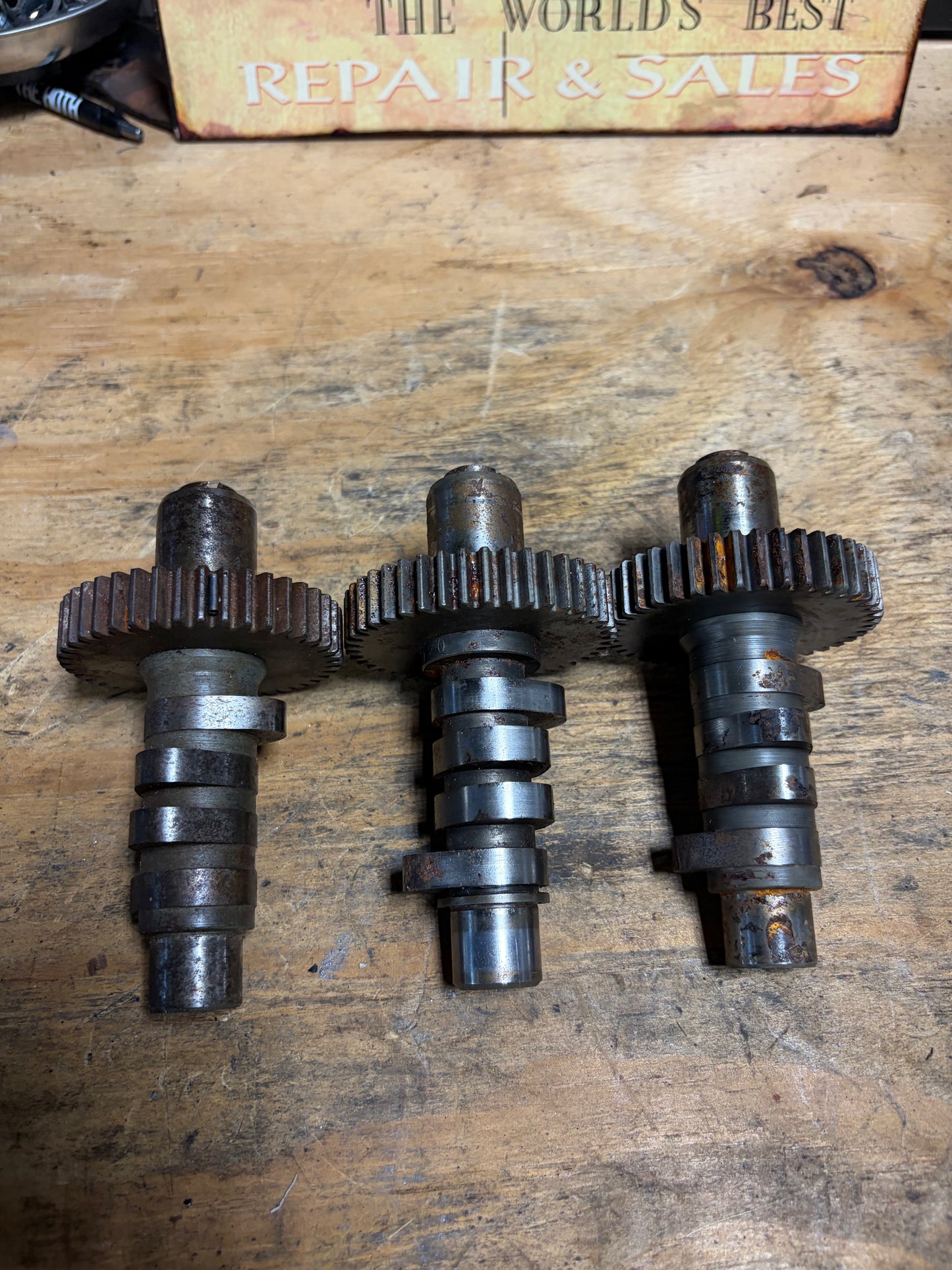 Harley Evolution Big Twin Camshaft Lot 3 Cams 1984-1999 Used Rust Wear