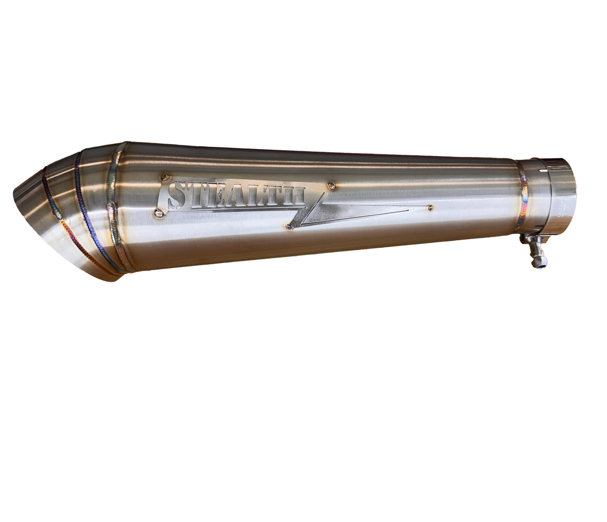 Streetsweeper Cone-Style Turndown 2.25" Slip On Muffler