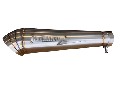 Streetsweeper Cone-Style Turndown 2.25" Slip On Muffler