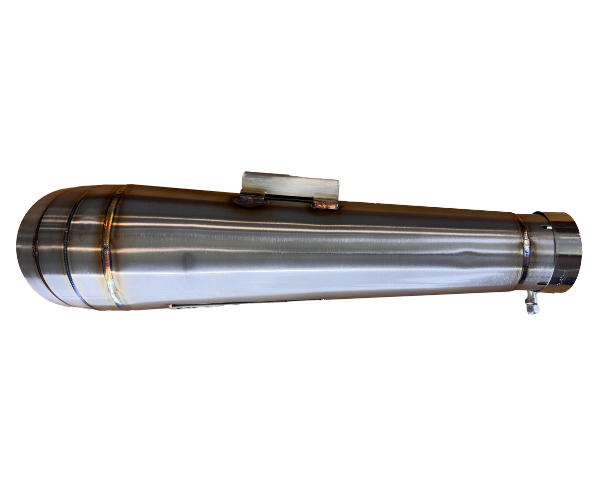 Streetsweeper Cone-Style Turndown 2.25" Slip On Muffler