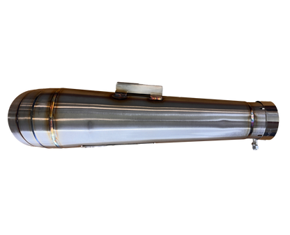 Streetsweeper Cone-Style Turndown 2.25" Slip On Muffler
