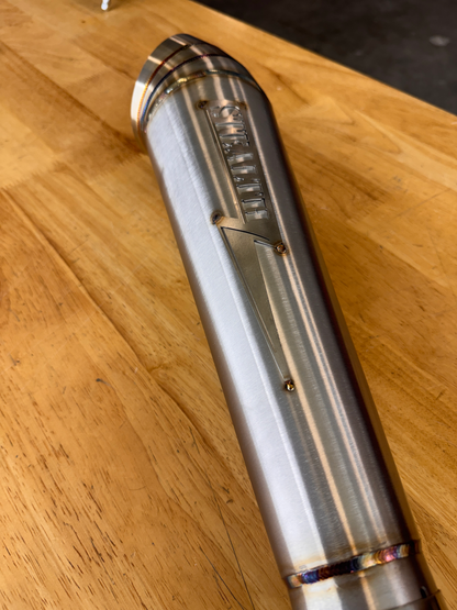 Streetsweeper Cone-Style Turndown 2.25" Slip On Muffler