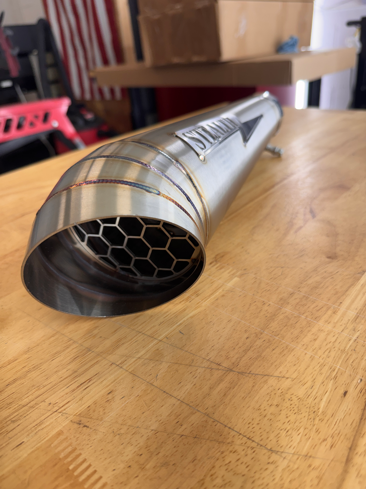 Streetsweeper Cone-Style Turndown 2.25" Slip On Muffler