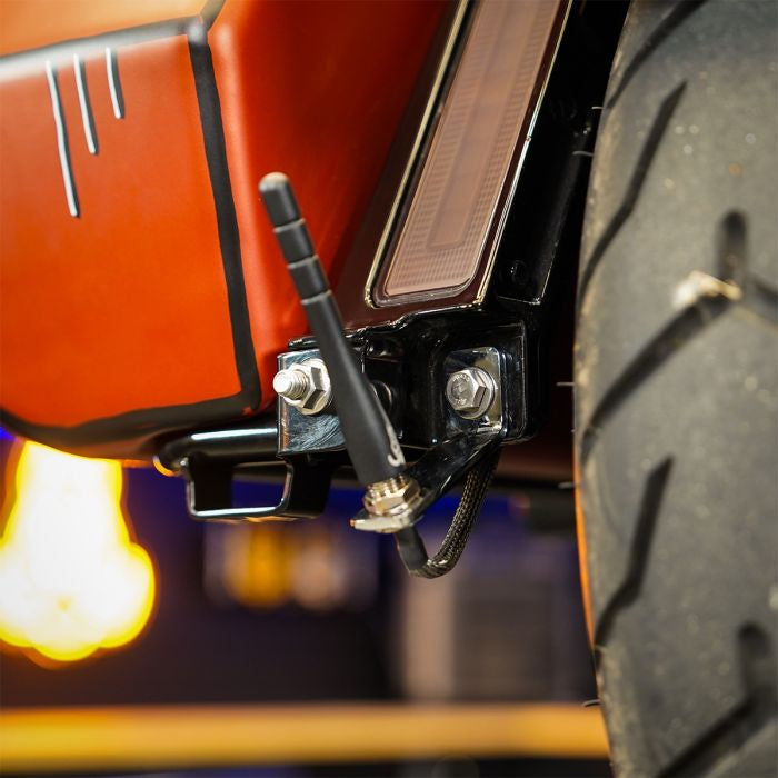Tour Pack Luggage Conversion Kit for Harley® Touring from HOGWORKZ antenna relocation