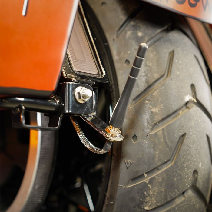 Tour Pack Luggage Conversion Kit for Harley® Touring from HOGWORKZ antenna relocation