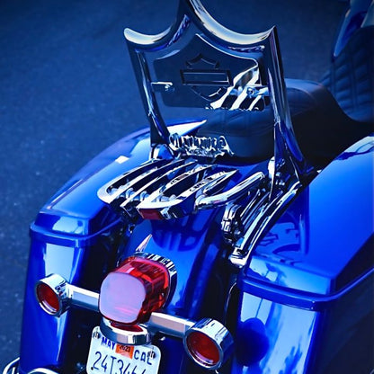 HOGWORKZ® Chrome Detachable Harley-Davidson® Touring Stealth B2 Luggage Rack on road king