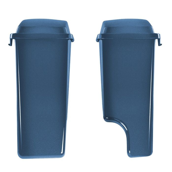 Daytona Blue Pearl 2-Into-1 Extended 4" Stretched Saddlebags for Harley® Touring '94-'13