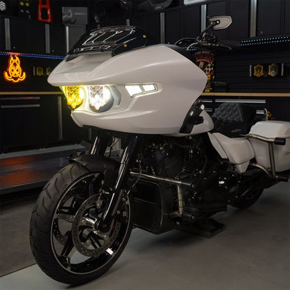 White Onyx Pearl Bezel for HOGWORKZ® Road Glide Performance Headlight '23.5+ on
