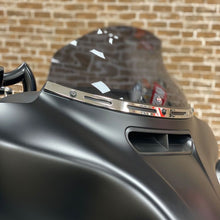 Hollow Cut Billet Windshield Trim in Chrome for Harley® Touring '14-'23