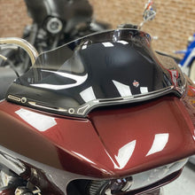 Hollow Cut Billet Windshield Trim in Black for Harley® Road Glide '15-'23