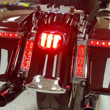 LED Saddlebag Filler Inserts (Run/Brake) in Chrome for Harley® Touring '14-'23