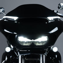 HOGWORKZ® Chrome Lumipro™ LED Windshield Trim Lights on Harley® Road Glide