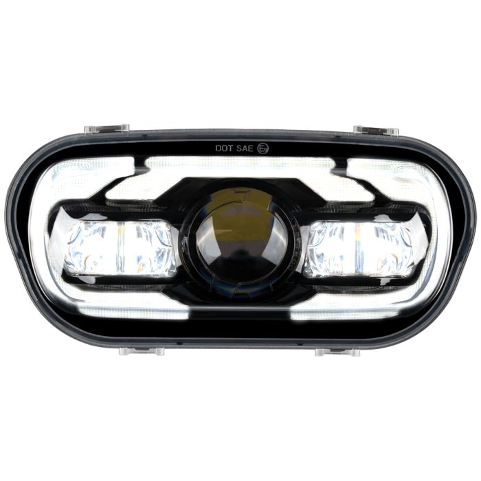 Black LED Headlight for '18-'24 Harley® Fat Bob from HOGWORKZ