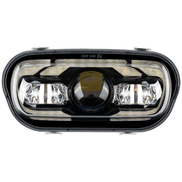 Black LED Headlight for '18-'24 Harley® Fat Bob from HOGWORKZ front