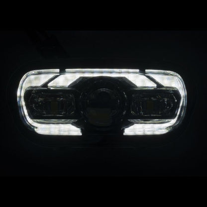 Black LED Headlight for '18-'24 Harley® Fat Bob from HOGWORKZ low