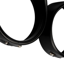 Black Passing Lamp Visor Trim Rings from HOGWORKZ close up
