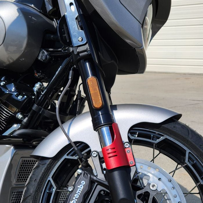 Silver HOGWORKZ 21" Chopped Front Fender for Harley® Touring