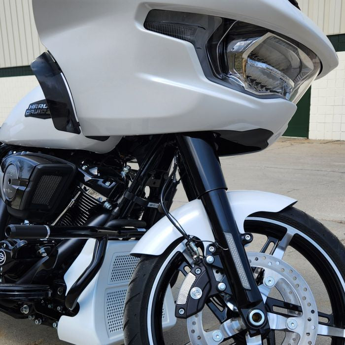Color Matched HOGWORKZ 21" Chopped Front Fender for Harley® Touring side