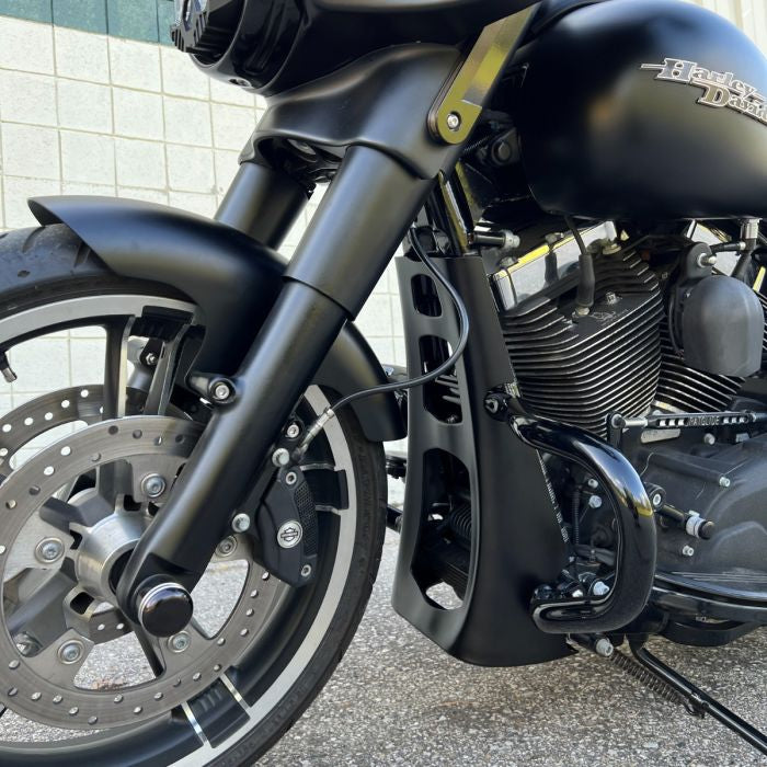 Color Matched Chin Spoiler for Chopped Engine Guard for Harley® Touring '14-'23