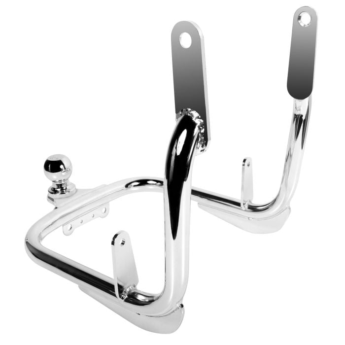 Chrome Harley® Motorcycle Trailer Hitch & Receiver rear angle