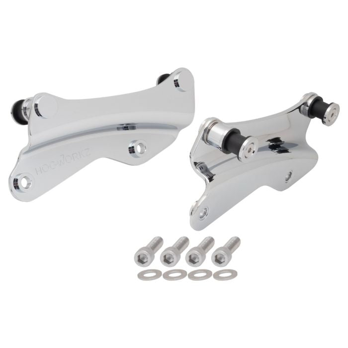 Chrome Detachable Tour Pack Luggage Conversion Kit for Harley® Touring from HOGWORKZ docking hardware