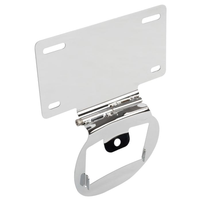 Chrome Detachable Tour Pack Luggage Conversion Kit for Harley® Touring from HOGWORKZ license plater holder