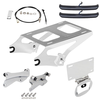 Chrome Detachable Tour Pack Luggage Conversion Kit for Harley® Touring from HOGWORKZ
