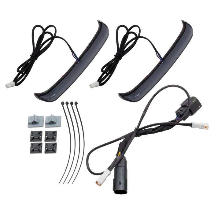 Chrome Detachable Tour Pack Luggage Conversion Kit for Harley® Touring from HOGWORKZ lighting kit