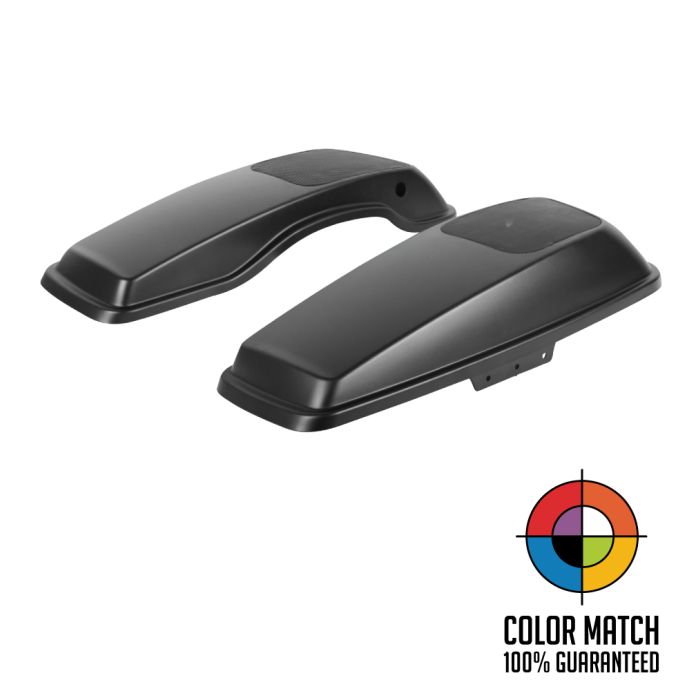 Harley Speaker lids kit from hogworkz for baggers color match