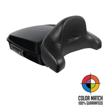 Color Matched Chopped Tour Pack w/ Full Backrest & Black Hardware for Indian